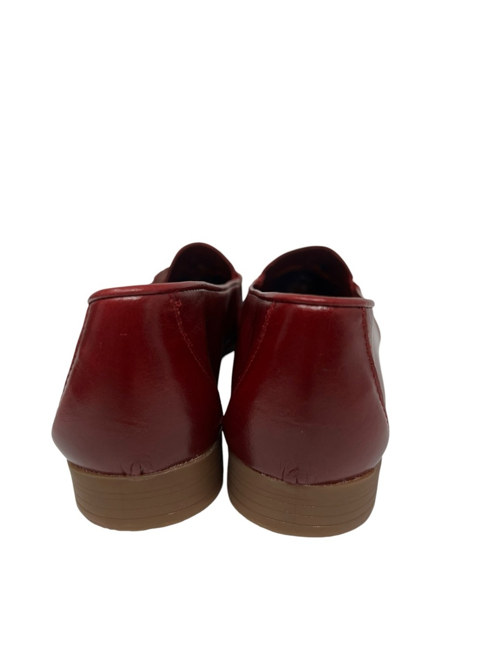 Jeffrey Campbell Red Leather Moccasin Flats - Picture 5 of 9